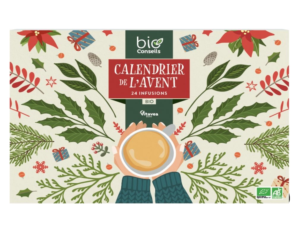 Calendrier de l'avent 2024 - bio Conseils - 24 sachets