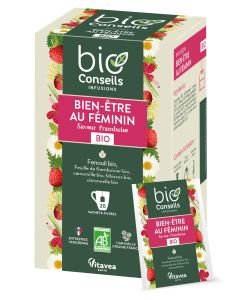 Infusion Bien-être au féminin - DLUO 10/2025 BIO, 20 sachets