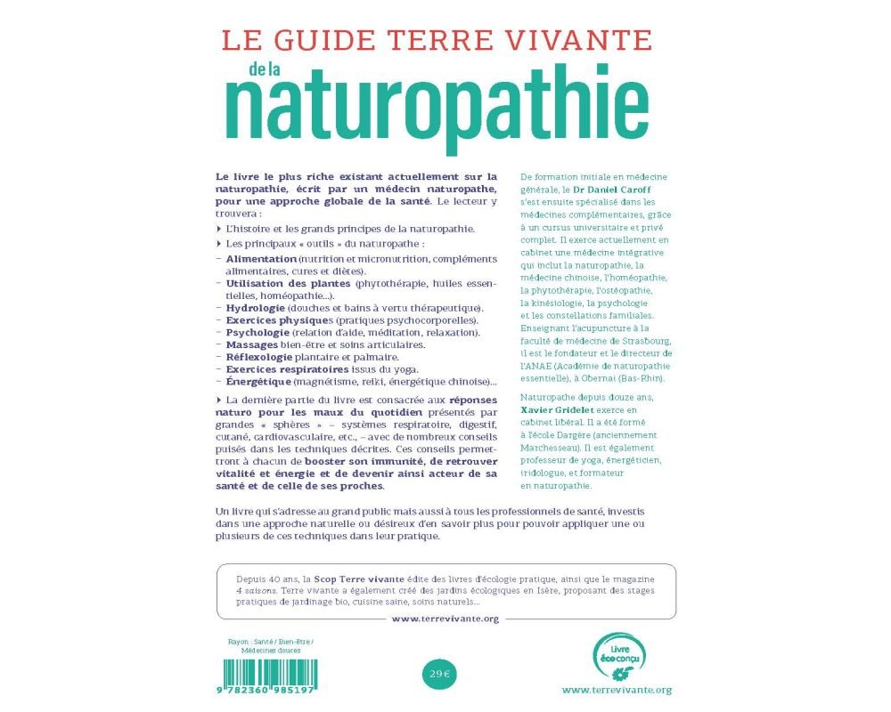 Le guide Terre vivante de la naturopathie