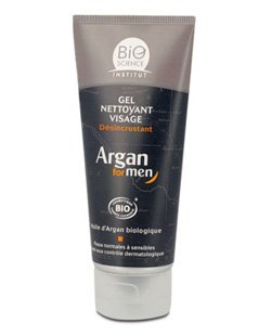 Gel Nettoyant Visage Désincrustant , Argan for Men BIO, 75 ml