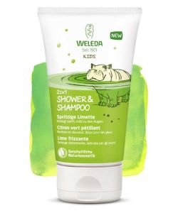 2 in 1 Kids Shower Cream - Sparkling Lime, 150 ml