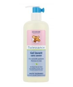 Gel lavant sans savon sans sulfates BIO, 500&nbsp;ml