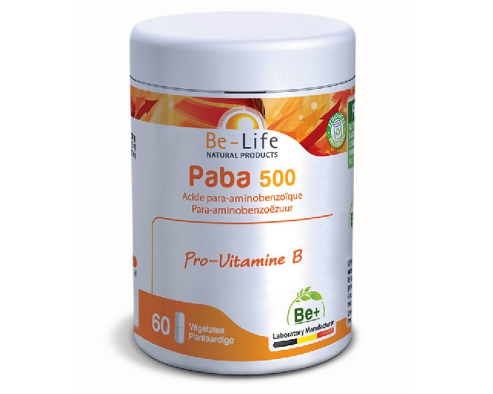 Vitamines Paba 500 60 gélules belife.