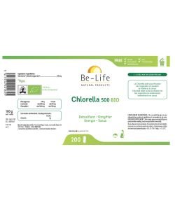 Chlorella 500 - DLUO 02/2026 BIO, 200 tablettes