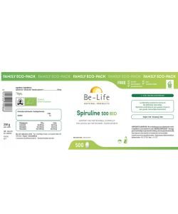 Spiruline 500 - DLUO 10/23 BIO, 500&nbsp;comprimés