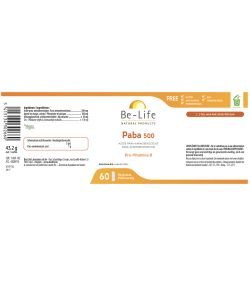 Paba 500 - DLUO 03/26, 60 gélules