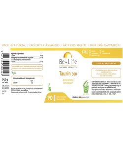 Taurin 500 - DLUO 09/25, 90 gélules