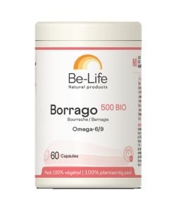 Borrago 500 (huile de bourrache) DLUO 01/26 BIO, 60 capsules