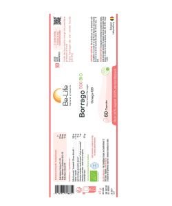 Borrago 500 (huile de bourrache) DLUO 01/26 BIO, 60 capsules