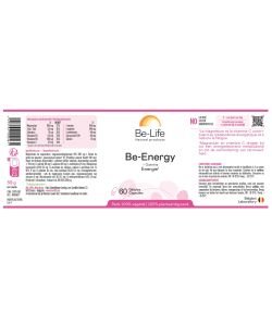 be-Energy (+Guarana) DLUO 03/26, 60 gélules