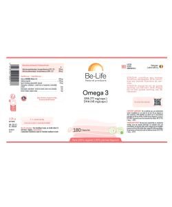 Omega 3 DLUO 04/26, 180&nbsp;capsules