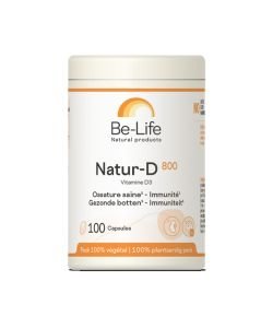 Natur-D 800 (vitamine D3) DLUO 11/26, 100&nbsp;gélules