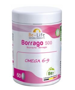 Borrago 500 (huile de bourrache) BIO, 60 capsules