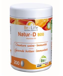 Natur-800 D (vitamin D3), 200 capsules