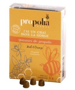 Gommes de propolis miel-orange, 45 g