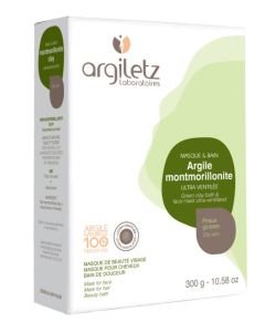 Green clay powder Ultra-ventilated montmorillonite, 300 g