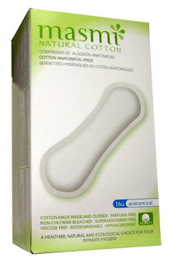 Serviettes hygiéniques anatomiques Coton BIO, pièce