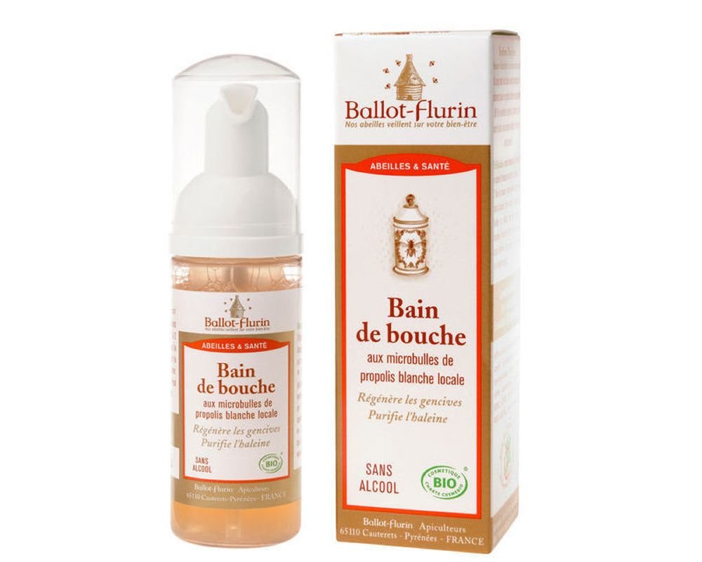 Bain de bouche aux microbulles de propolis - bio - 50ml - Ballot-Flurin