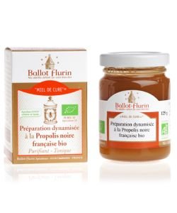 Miel de cure - Préparation dynamisée à la Propolis noire française BIO, 125 g