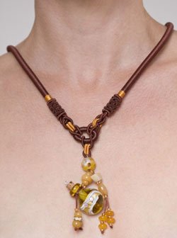 Collier aromathérapique Ambre, pièce
