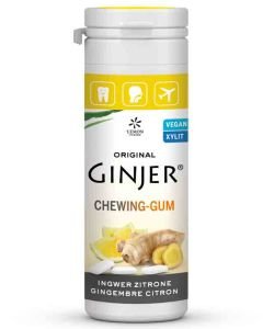 Ginjer chewing gum - Lemon, 30 g