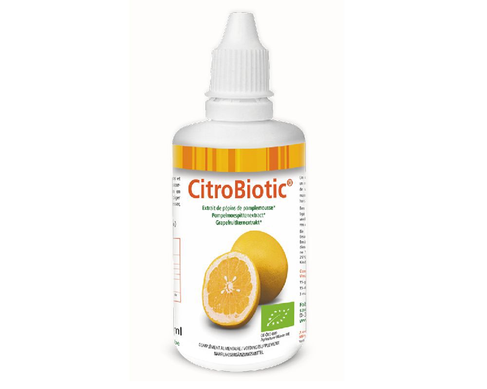 Citrobiotic Extrait De Pepin De Pamplemousse Liquide Bio 100 Ml