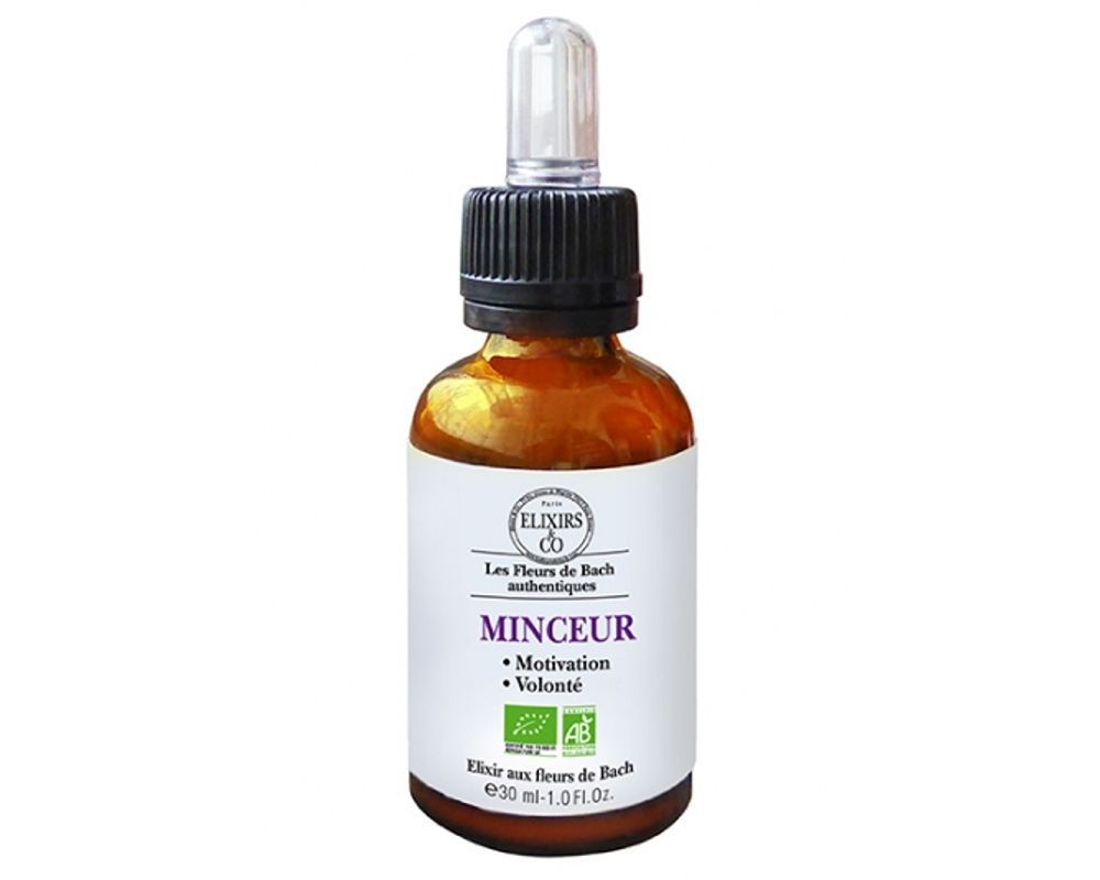 Elixir Minceur - Fleurs de Bach bio - Elixirs & Co - 30 ml Elixir Minceur - Fleurs de Bach bio - Elixirs & Co - 30 ml