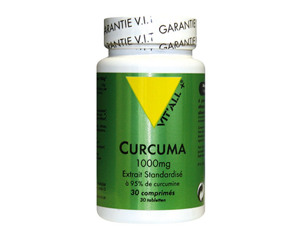 Curcuma 1000 mg - Extrait standardisé - 60 gélules Vit'All 