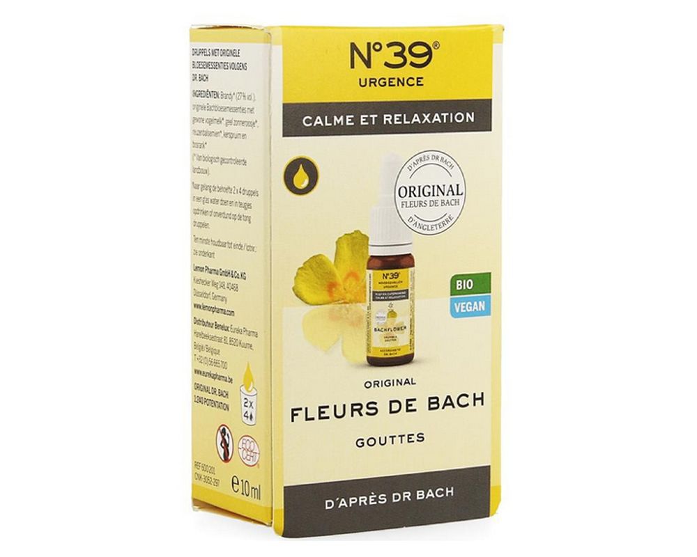 Remède de secours n°39 - Fleurs de Bach Bio - Lemon Pharma - 20 ml