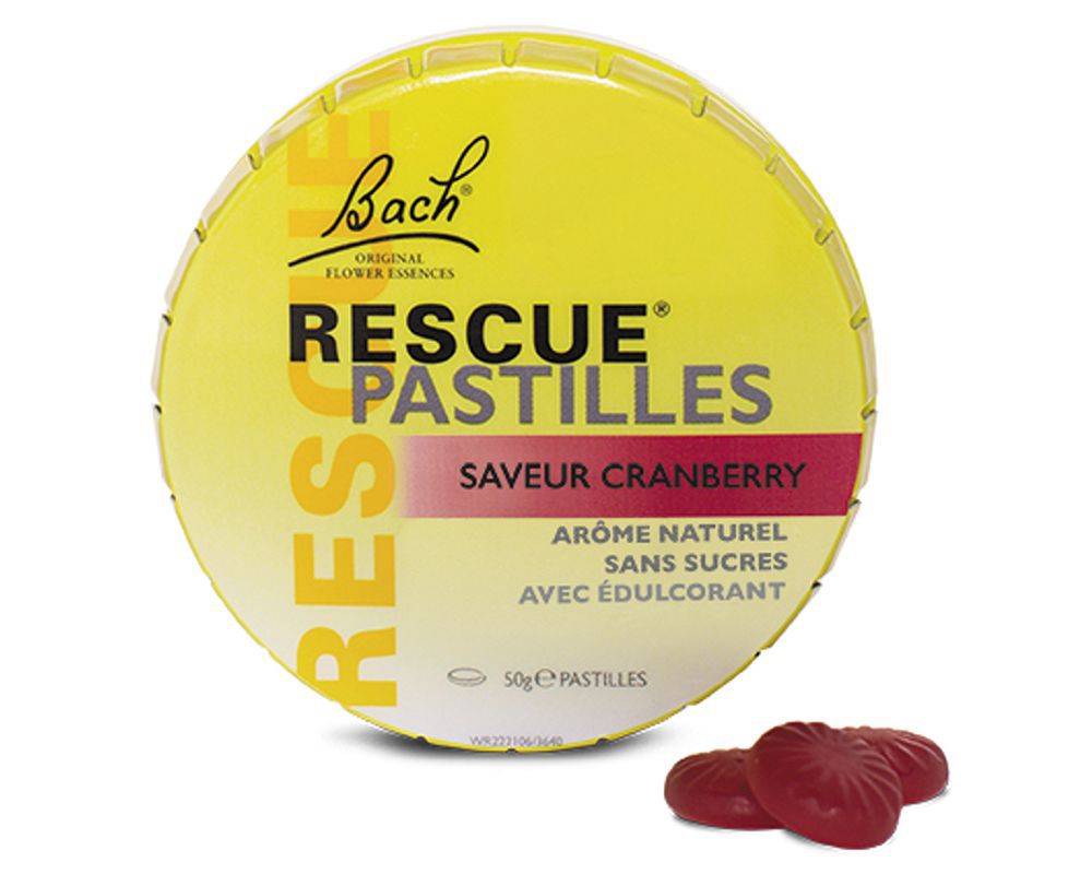 Rescue® Pastilles Cranberry Rescue Fleurs de Bach Original 50 g