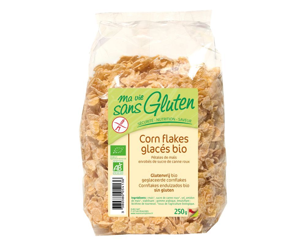 Petitdéjeuner Corn Flakes glacés bio sans gluten (250g) Ma Vie Sans