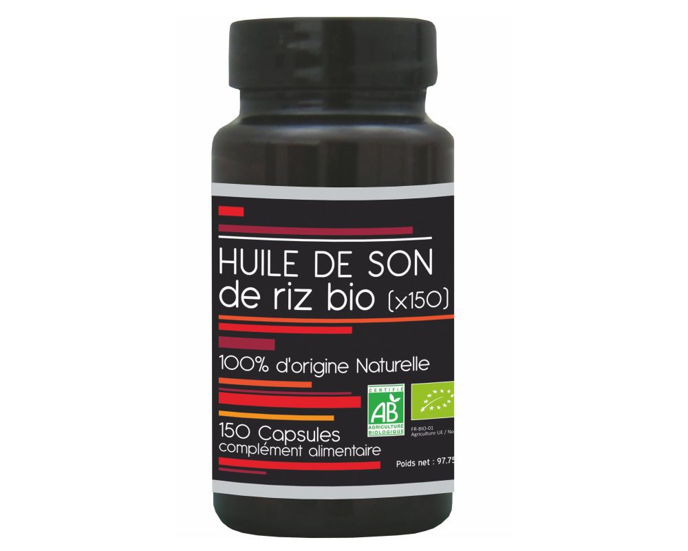 Huile de Son de riz bio NutriVie 150 capsules — free download