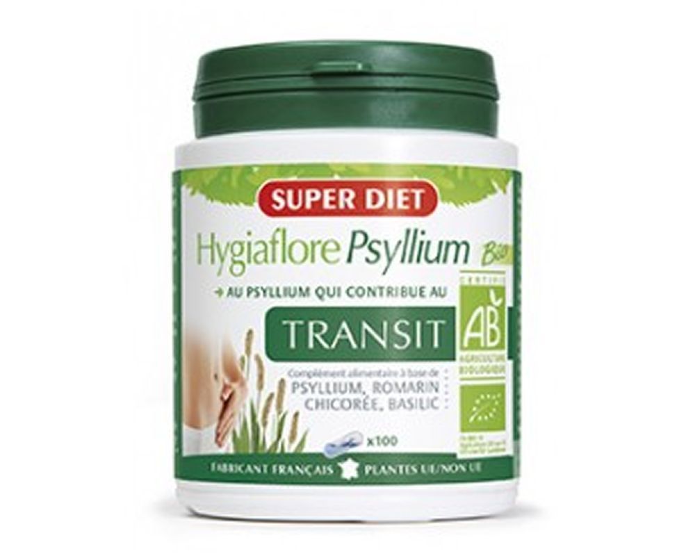 Superdiet -- Hygiaflore psyllium bio - 100 gelules