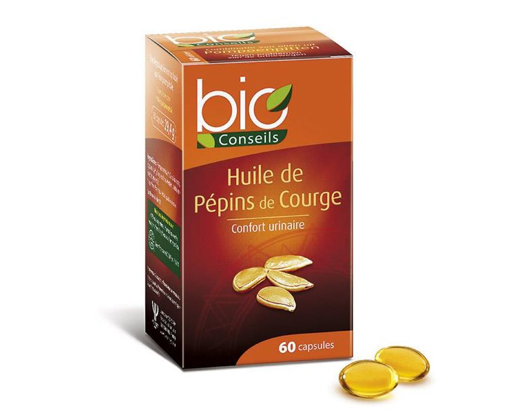 Huile de Pépins de Courge (60 capsules) - Laboratoire Yves Ponroy