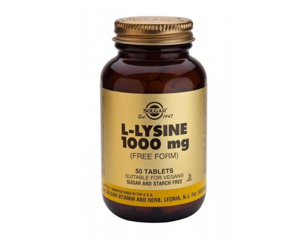 LLysine 1000 mg Solgar 50 comprimés