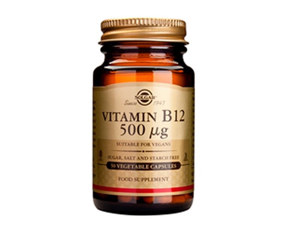 Vitamine B12 500 µg Solgar 50 gélules végétales