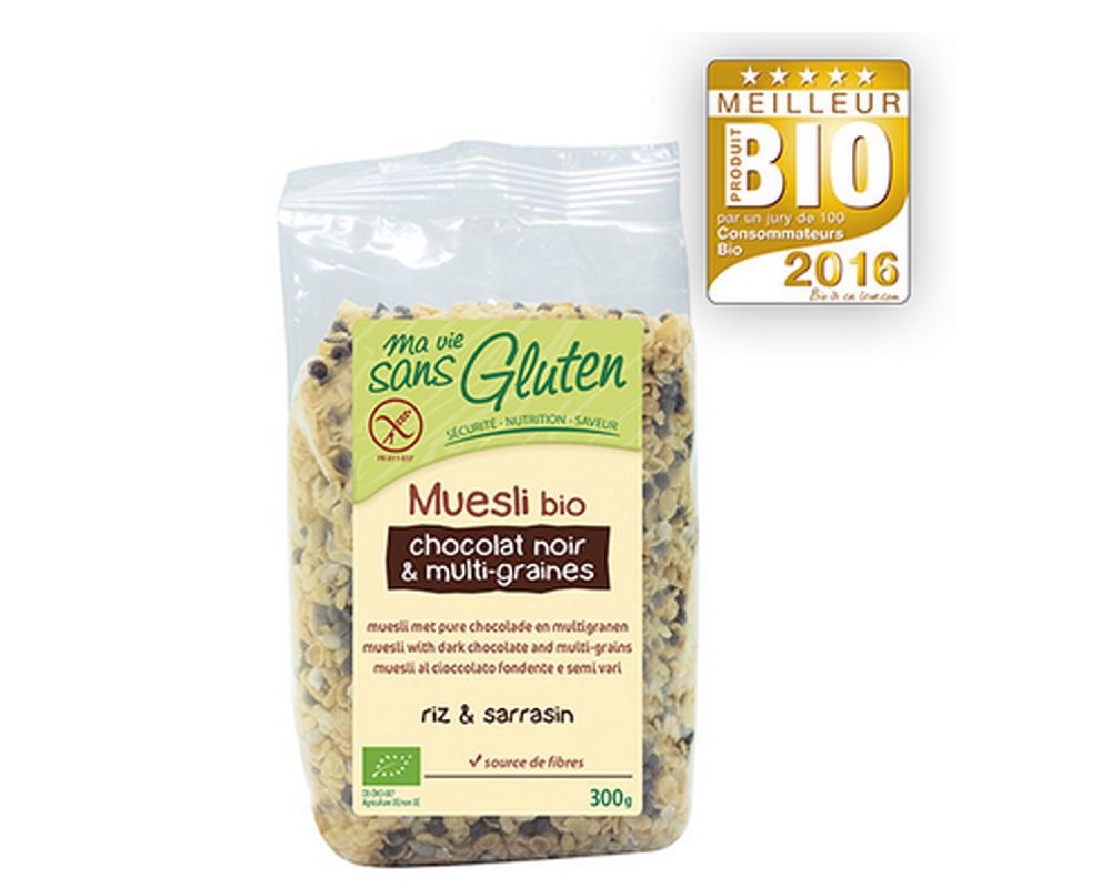 Muesli Chocolat noir & Multigraines Ma Vie Sans Gluten 300 g