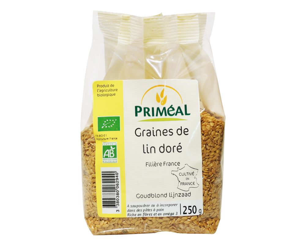 Graines de lin doré Bio Priméal 250 g