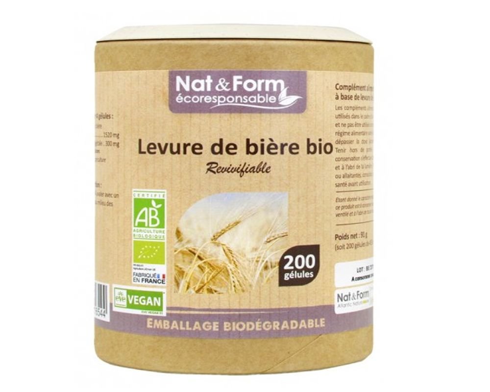 Levure de Bière Bio Gamme ECO Nat et Form 200 comprimés Levure de Bière Bio Gamme ECO Nat et Form 200 comprimés
