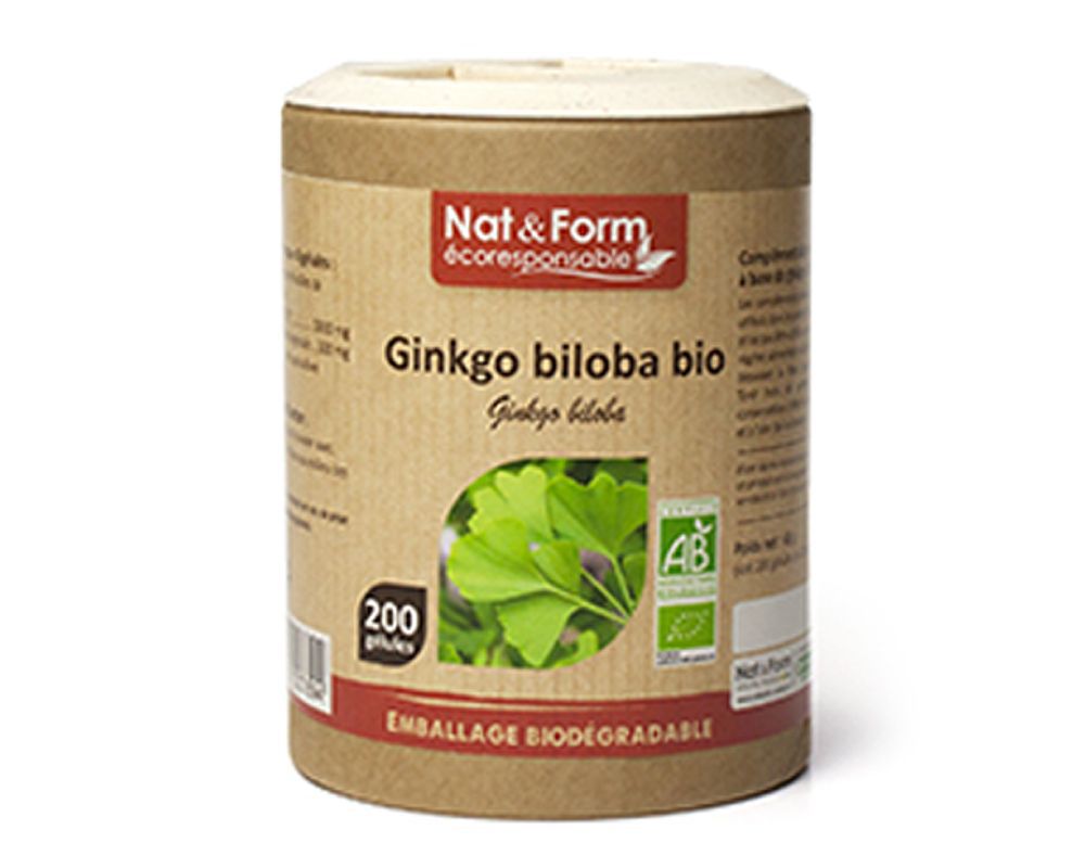 Ginkgo Biloba Bio Range ECO Nat et Form 200 capsules