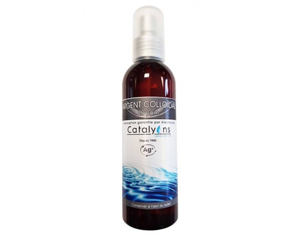 Argent Colloïdal 20 ppm spray et peau Catalyons Laboratoire