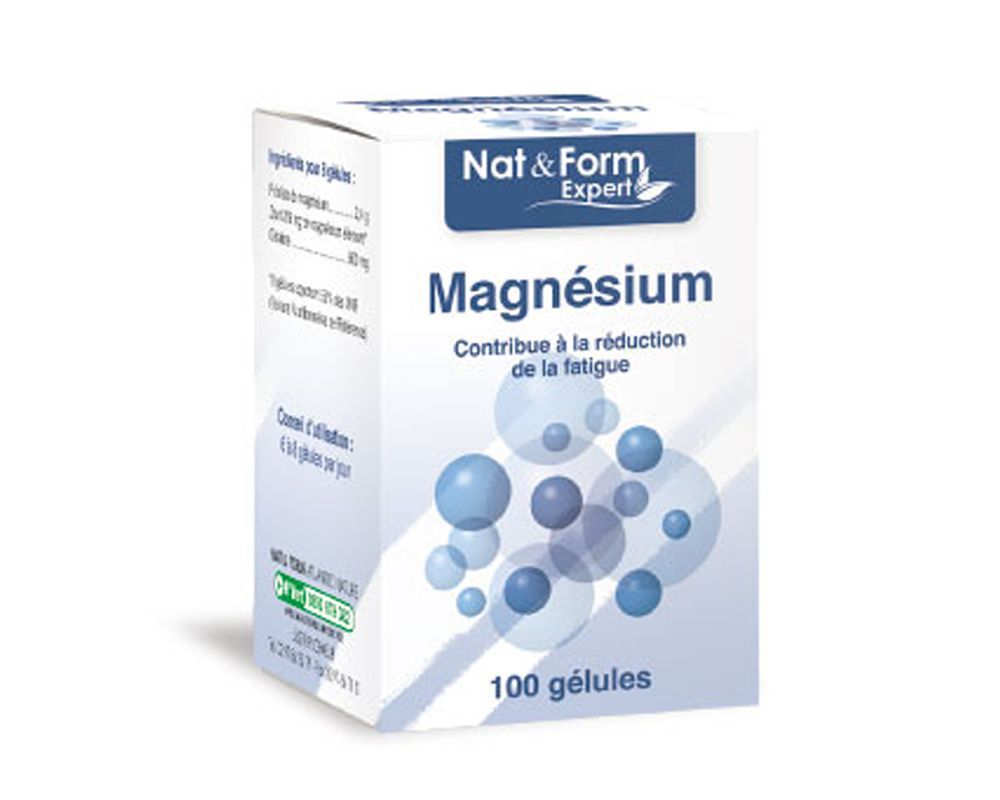Magnesium pidolate magnesium Nat & Fom 100 capsules