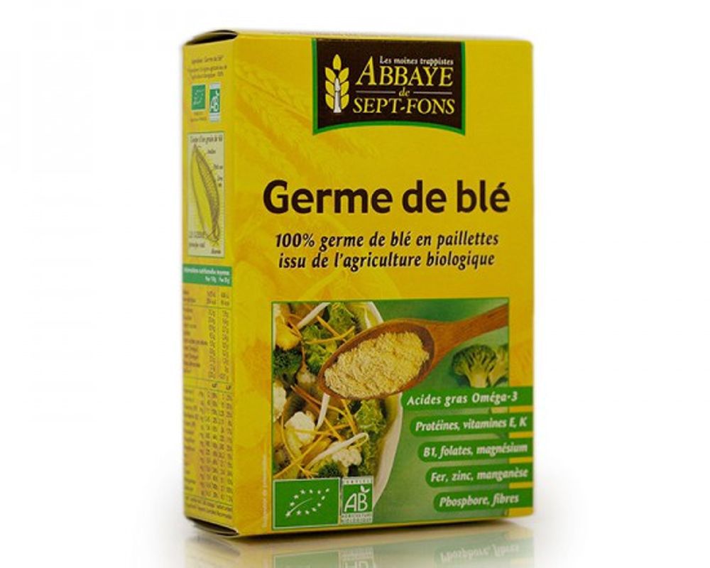 Germe de blé BIO en paillettes Abbaye de SeptFons 200 g