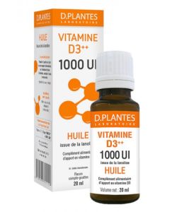 Vitamin D3 ++ 1000 IU Oil D.Plants - 20 ml