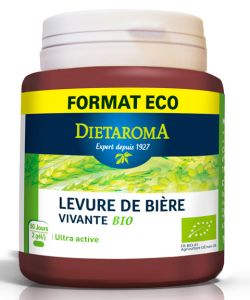 Levure De Bière Revivifiable Bio – 180 Gélules, Pour Cheveux, Ongles, Peau – Complément Alimentaire