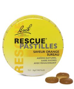 rescue pastilles natural orange original bach flowers essences 50g