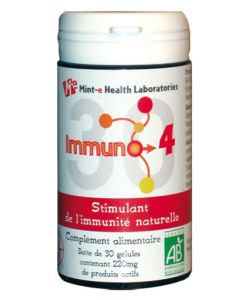 Immuno 4: stimulant bio de l'immunité (30 gélules) - Mint-e Health ...