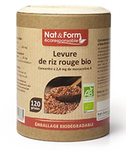 Levure de Riz Rouge Bio - Gamme ECO - Nat et Form - 120 Levure de Riz Rouge Bio - Gamme ECO - Nat et Form - 120