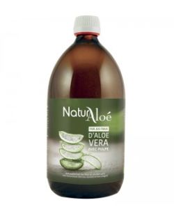 ORGANIC Aloe Vera Pulp - Pure Fresh Juice - Natur Aloe - 1 L