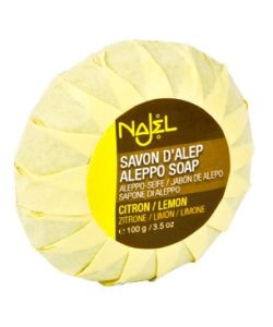 Savon D'Alep Au Citron Najel 100 G - Neuf, Naturel, Pour Peau Sensible